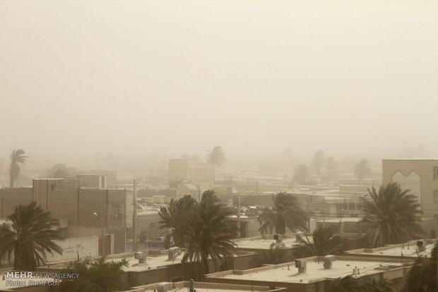 وزش باد نسبتا شدید در شمال سیستان وبلوچستان، گردو غبار پدیده غالب
