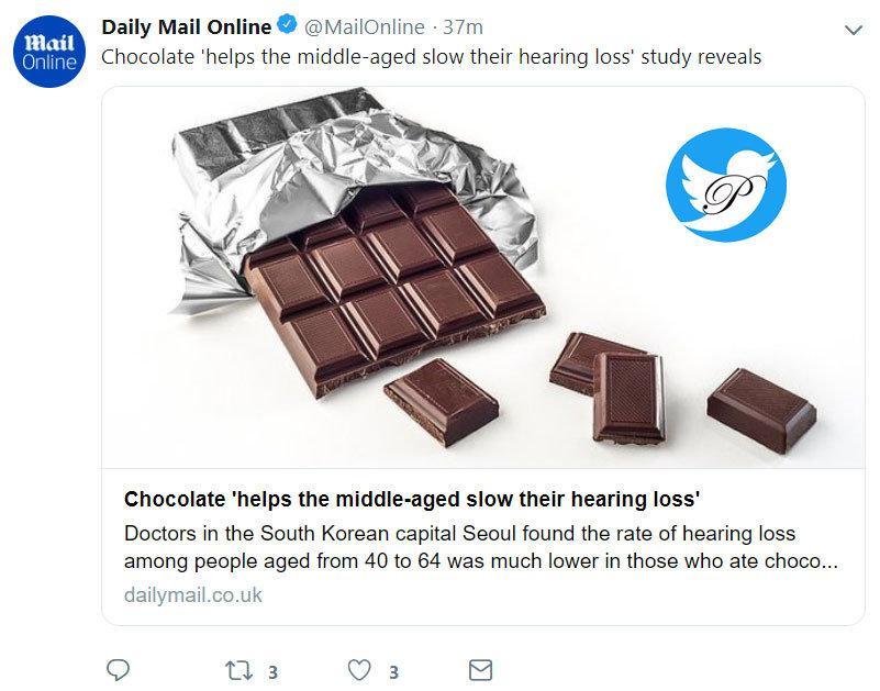 شکلات خورها کم تر ناشنوا می شوند