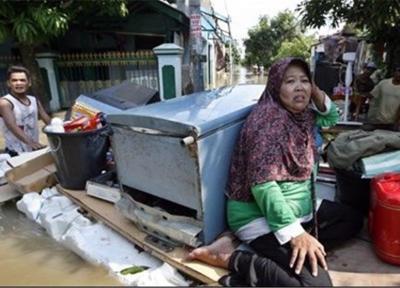 سیل اندونزی 13 کشته و 40 هزار آواره برجا گذاشت