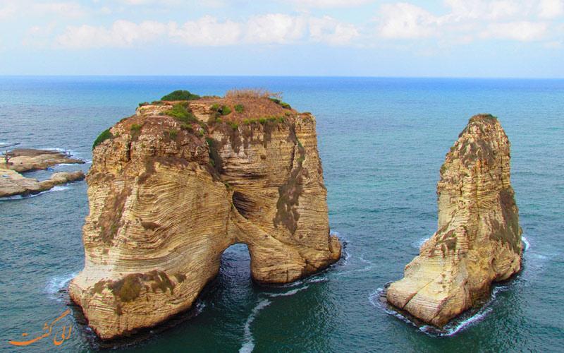 با نگهبانان شهر بیروت، صخره های روشه آشنا شوید!