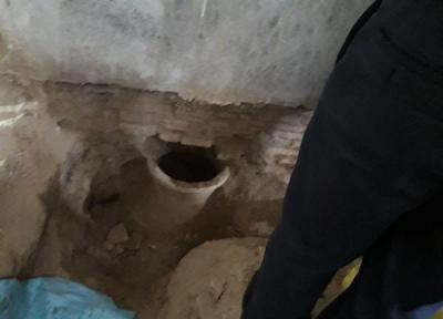 کشف خمره ساسانی در بازار تاریخی اصفهان