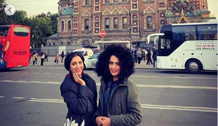 گشت و گذار دو خواهر مشهور ایرانی در روسیه ، تصاویر