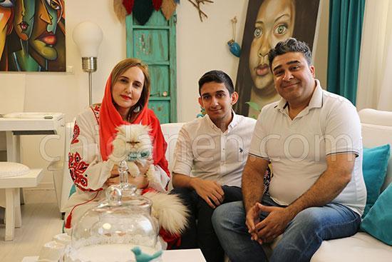 دکوراسیون منزل سه خوابه یک هنرمند شیرازی
