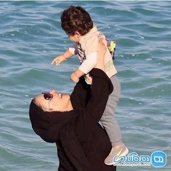 زیبا بروفه و پسرش اهورا زیبا بروفه و پسرش اهورا