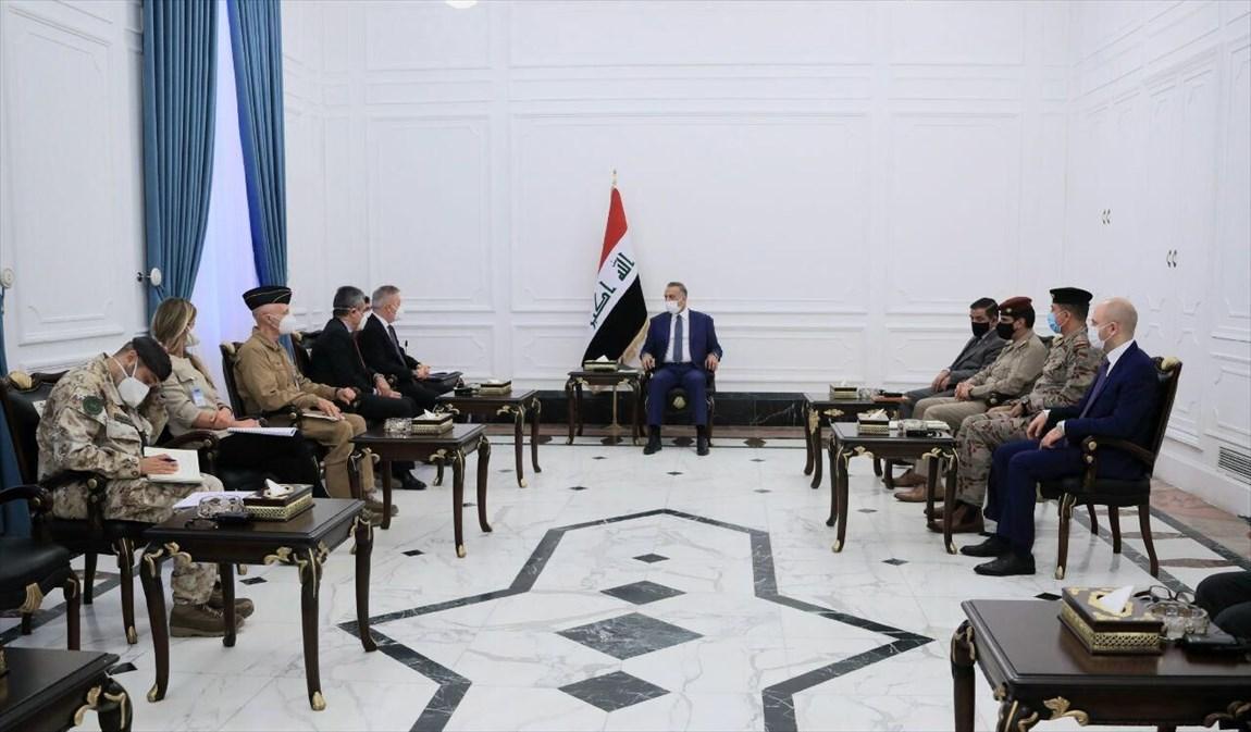 وزیر دفاع ایتالیا با نخست وزیر عراق دیدار کرد