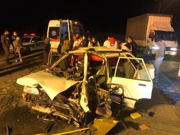 8 مصدوم و یک کشته در تصادف رخ به رخ گردنه اسدآباد