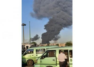 آتش سوزی در پالایشگاه تهران