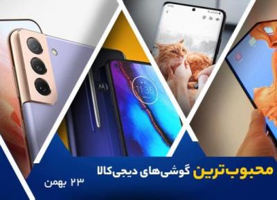10 گوشی موبایل محبوب در خبرنگاران (23 بهمن 1400)